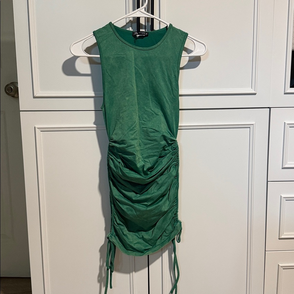 ZARA RUCHED SEAMLESS DRESS - Picture 2 of 7